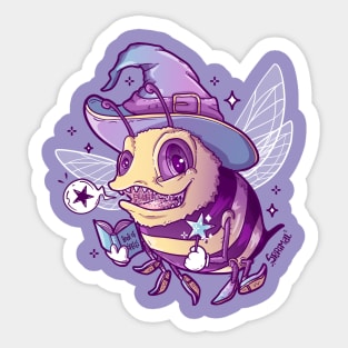 Spelling bee magical pun Sticker